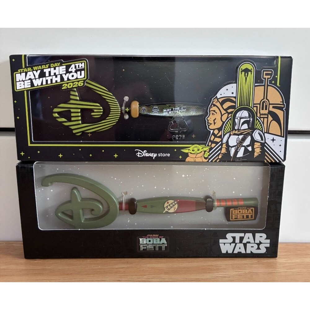 Disney Star Wars KEYS May the 4th Be With You 2026 Mandalorian & 2021 Boba Fett